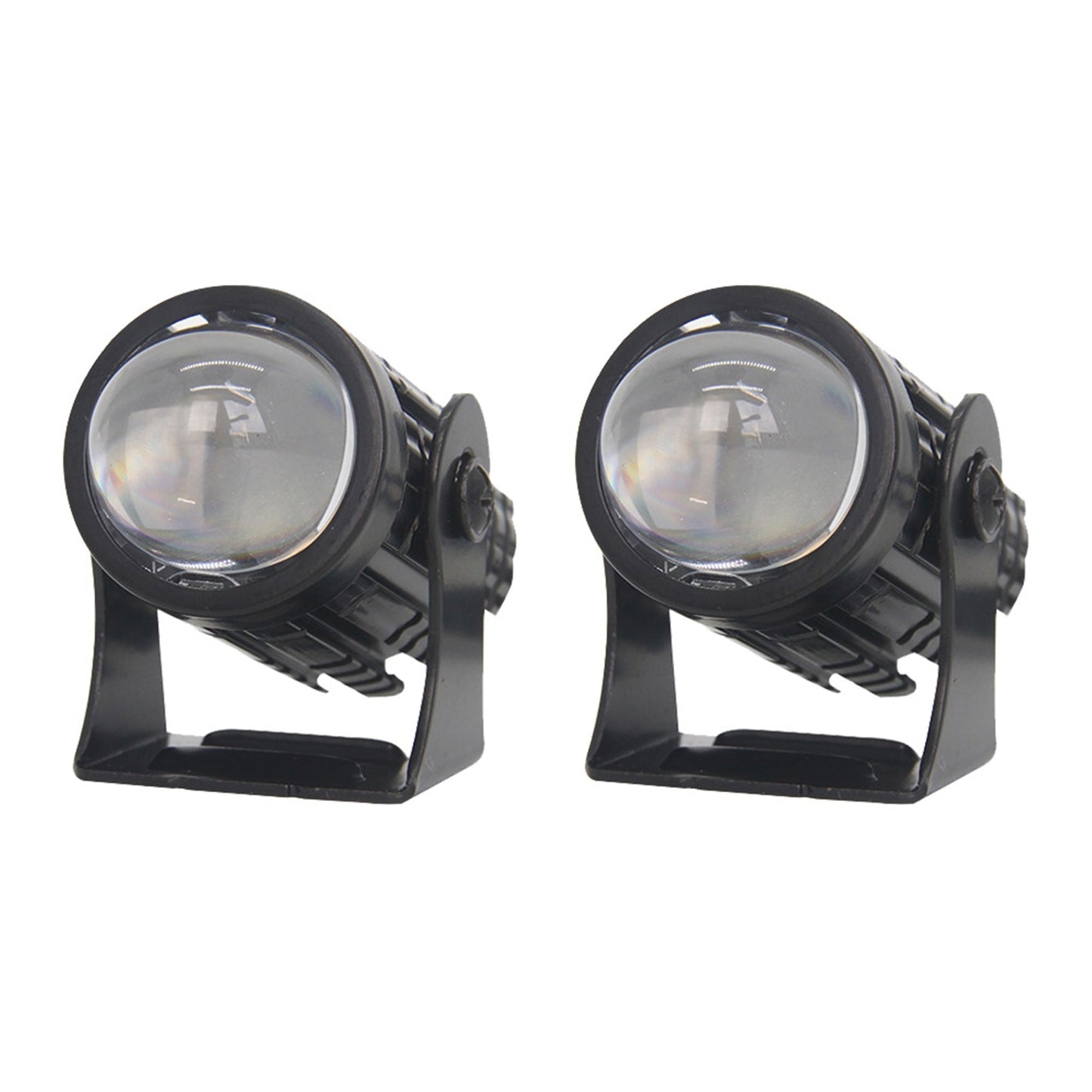 2X LED Motorcycle Headlight Spot Lights Car Driving Fog Lamp Yellow White 12-24V-0