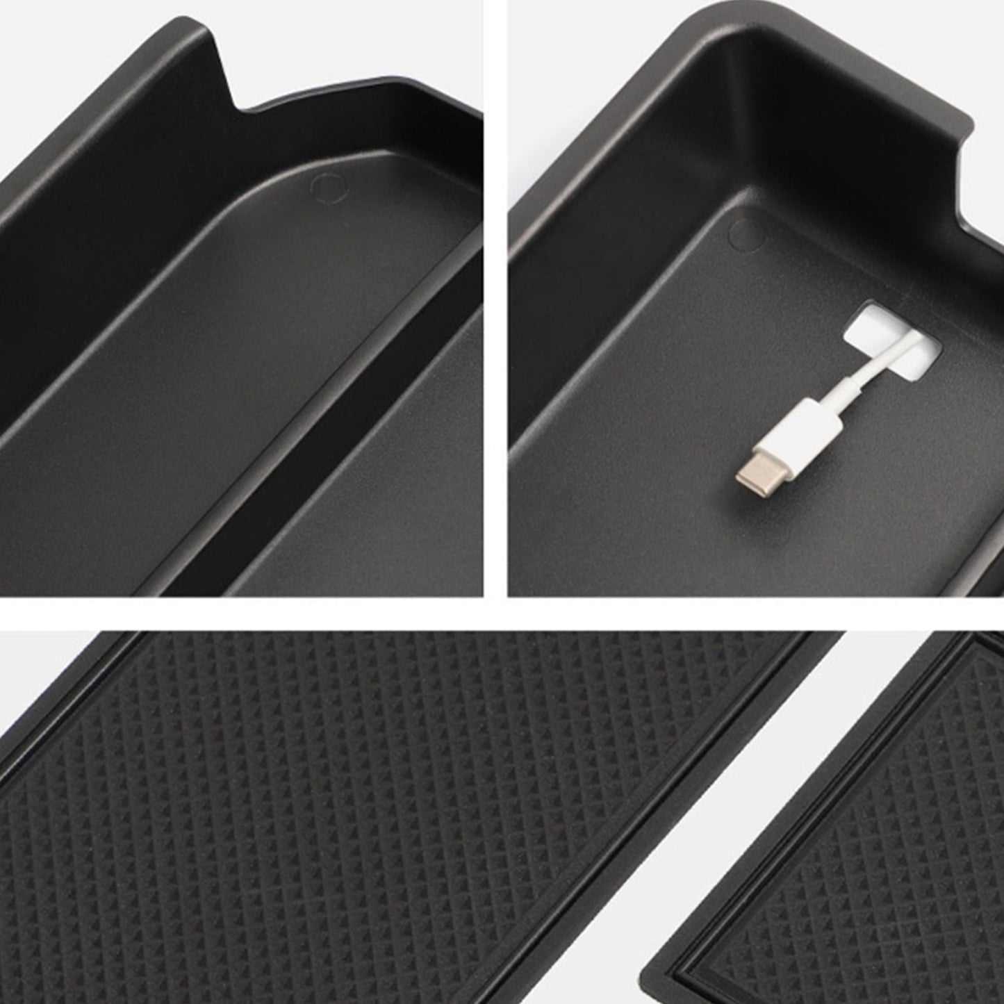 Center Armrest Storage Box Organizer Suitable For Toyota Prado LC250 2024-2025-1