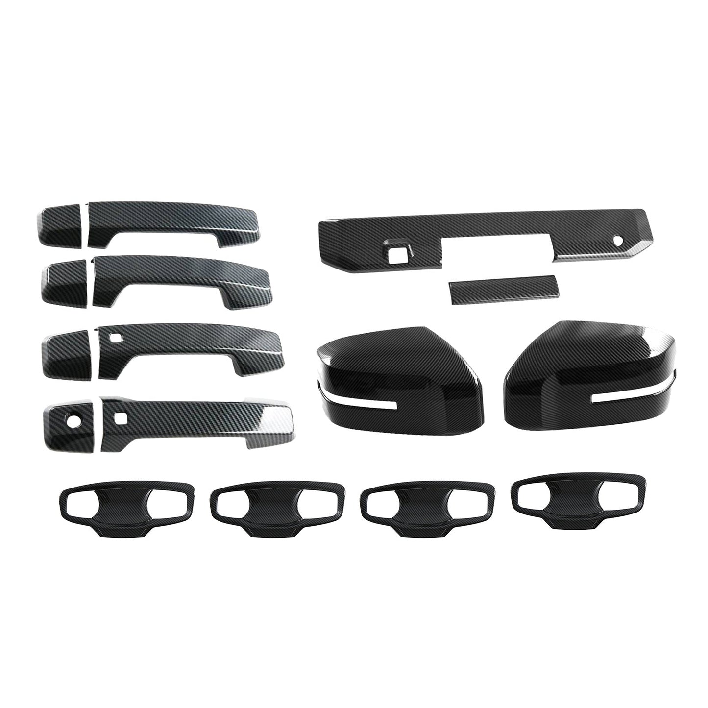 Front Mirror & Rear Door Handle Bowl Cover Suitable For Mitsubishi Triton 2023-2025-1