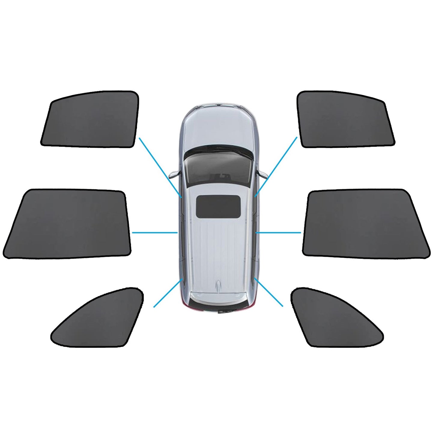 Magnetic Mesh Sun Blind Car Window Shade Suitable For Subaru Outback 2020-2025 Front & Rear-0