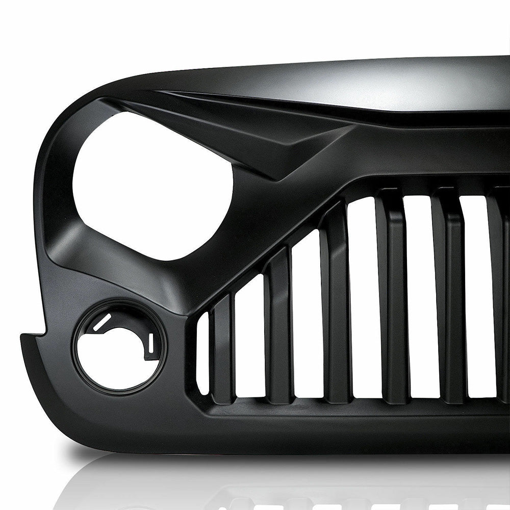 Black Front Gladiator Grille Vander Grill Suitable For Jeep Wrangler JK Unlimited 2007-2018-4