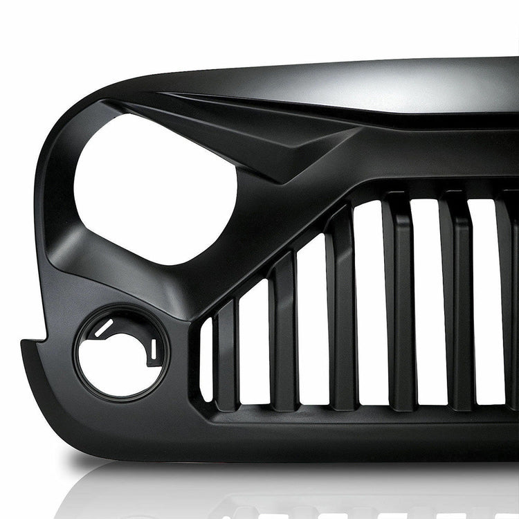 Black Front Gladiator Grille Vander Grill Suitable For Jeep Wrangler JK Unlimited 2007-2018-4