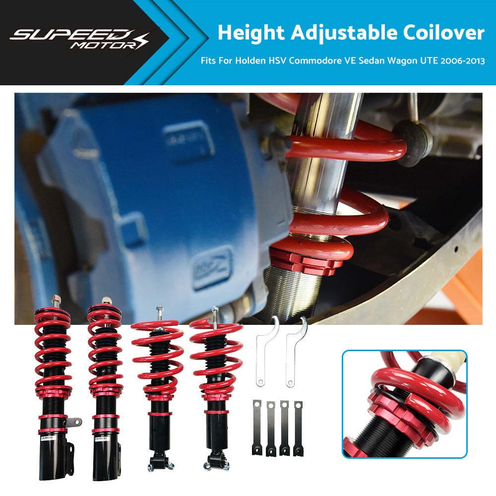Adjustable Height Coilover Suspension Shock Suitable for Holden VE Commodore Sedan Wagon-1