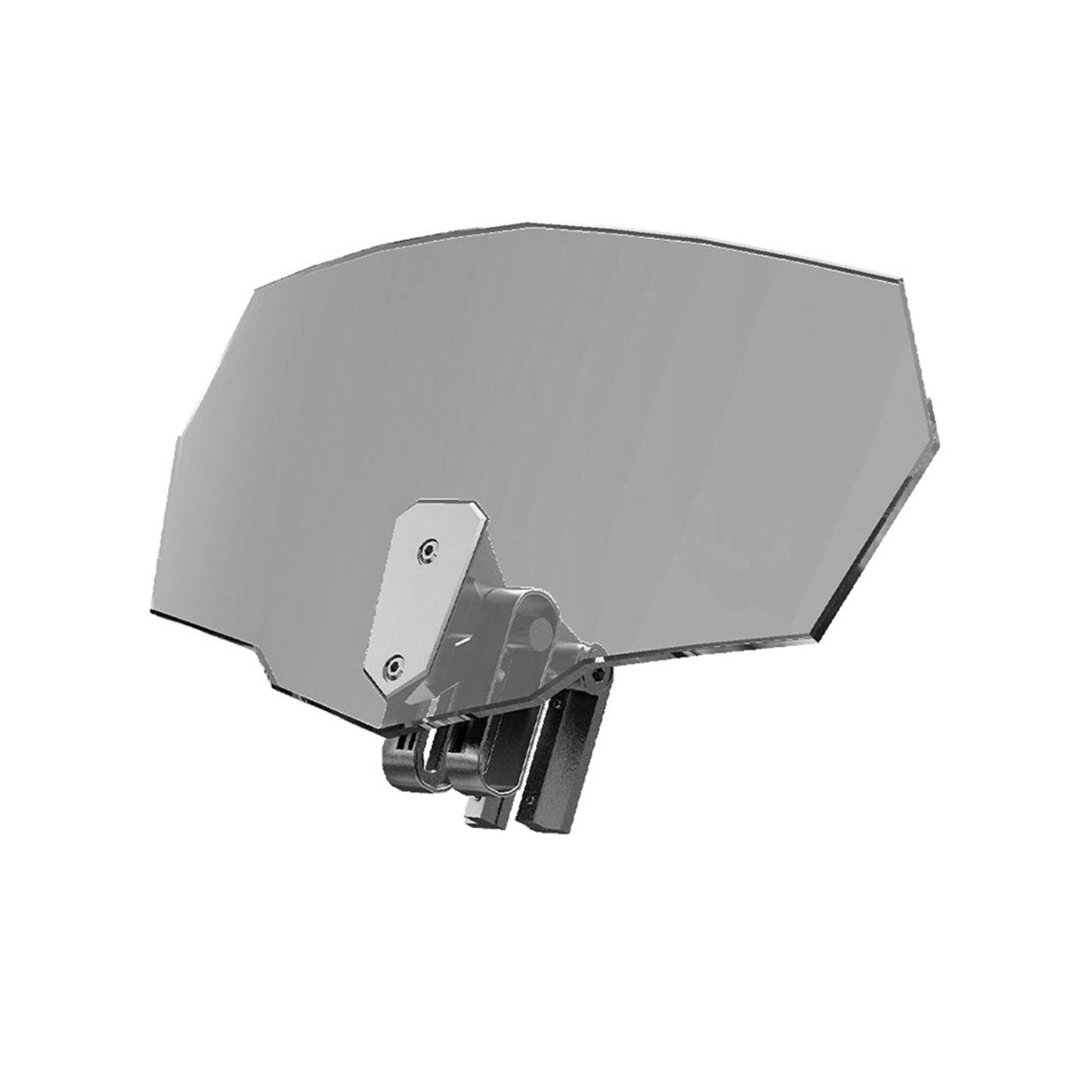 Motorcycle Windshield Clip-On Extension Spoiler Wind Deflector Suitable For Windscreen Smoke-2