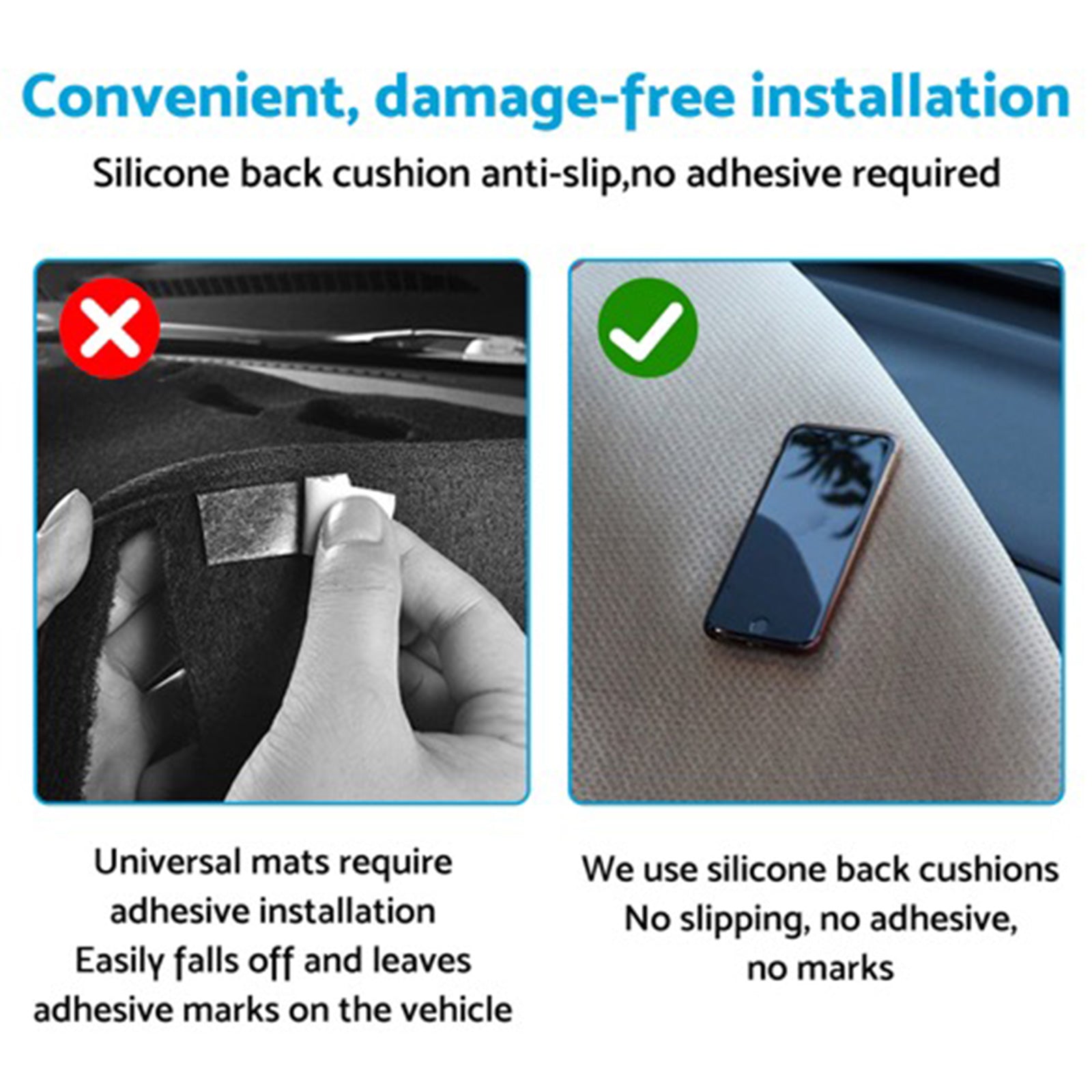 1x Non-Slip Dash Mat Microfiber Leather Suitable For  GWM Tank 500 2024 on-3