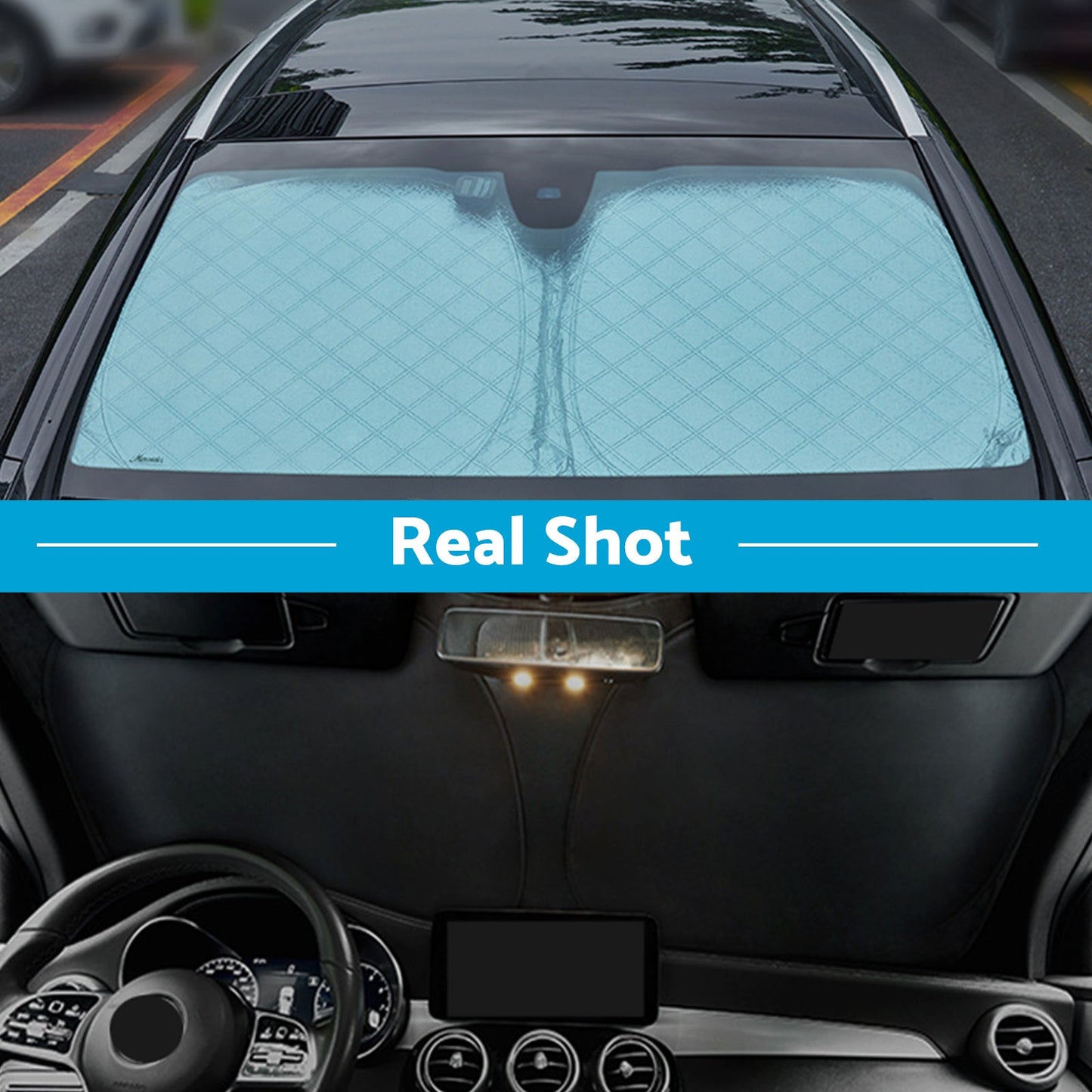 6-Layer Thick Windshield Sun Shade Suitable For Hyundai Tucson 2016-2024 UV Protection-4