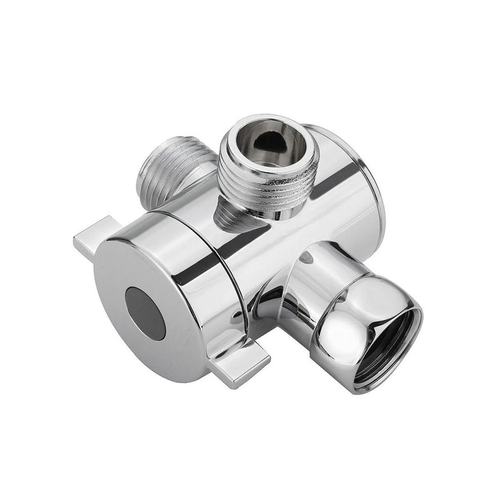 1 2 in Three Way T-adapter Valve For Toilet Bidet Shower Head Diverter Valve-4