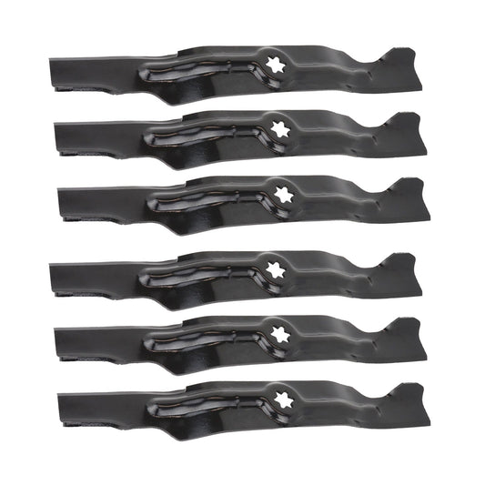 6pcs Blades Suitable 50inch Cub Cadet MTD Ride on Mower 742-04053 942-04053 B-0