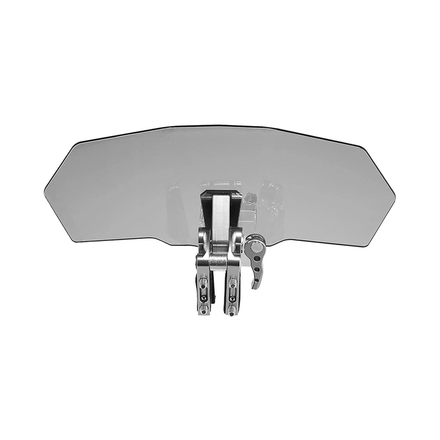 Motorcycle Windshield Clip-On Extension Spoiler Wind Deflector Suitable For Windscreen Smoke-3
