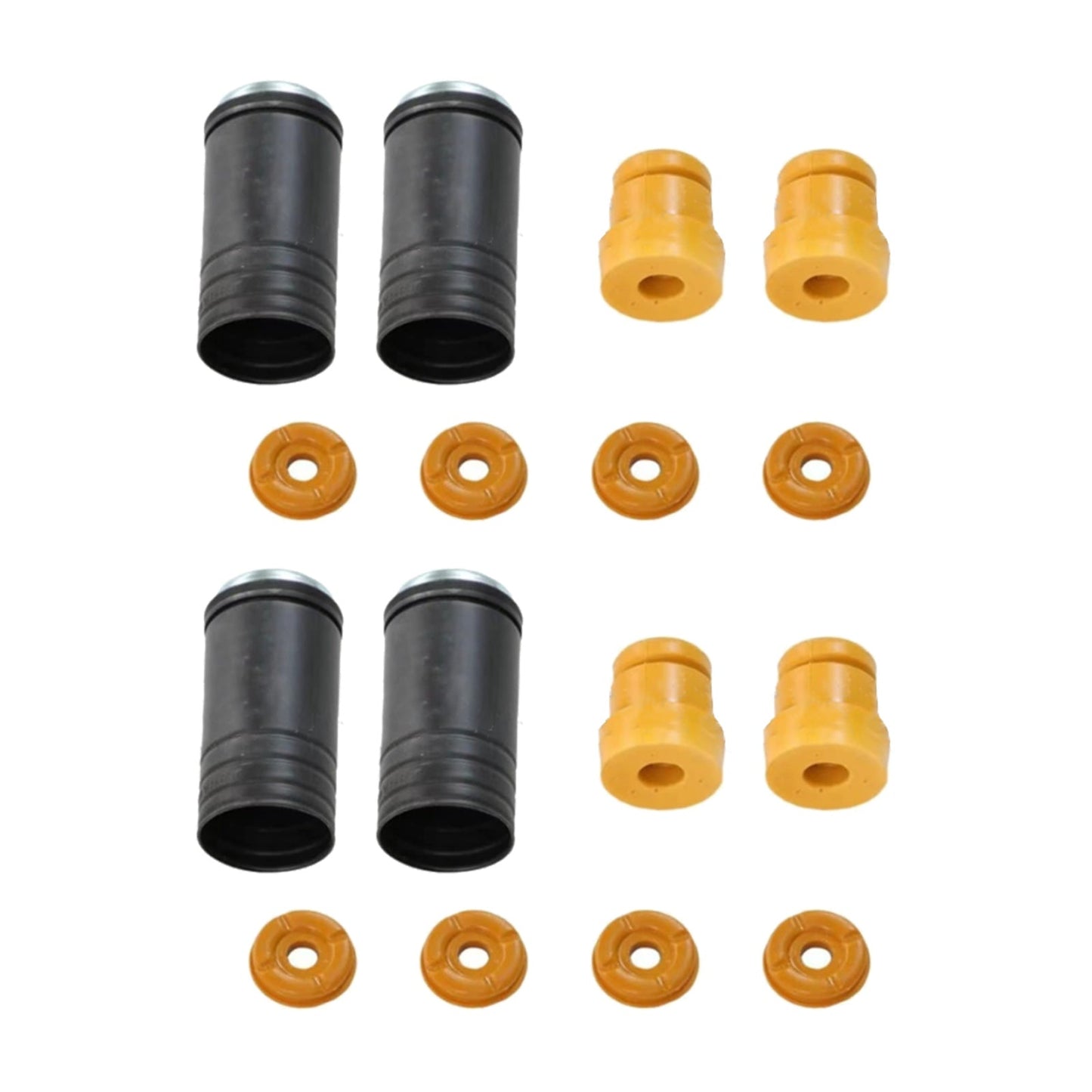 16x Front & Rear Bushing & Bump Stop & Dust Cover Suitable For X5 E70 X6 E71-0