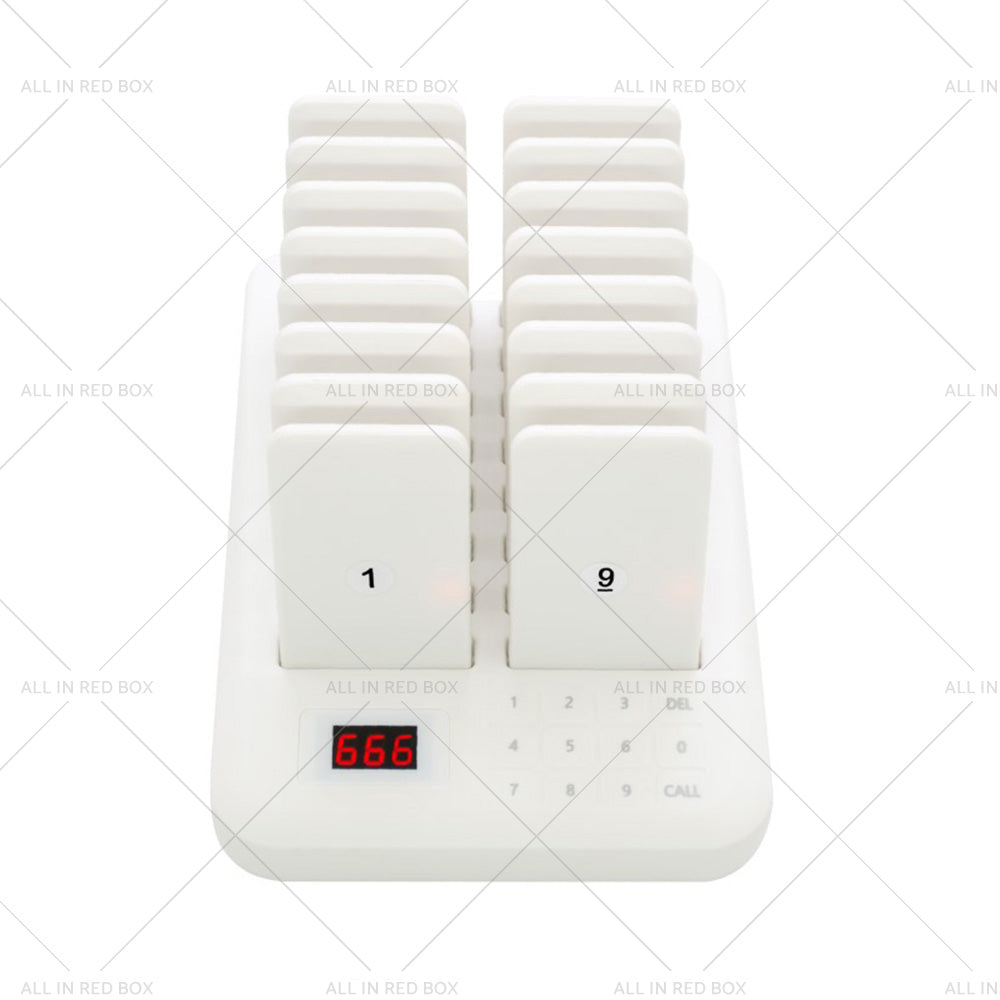 16-Channel Wireless Restaurant Pager System Suitable For Guest Calling & Queuing – AU-0