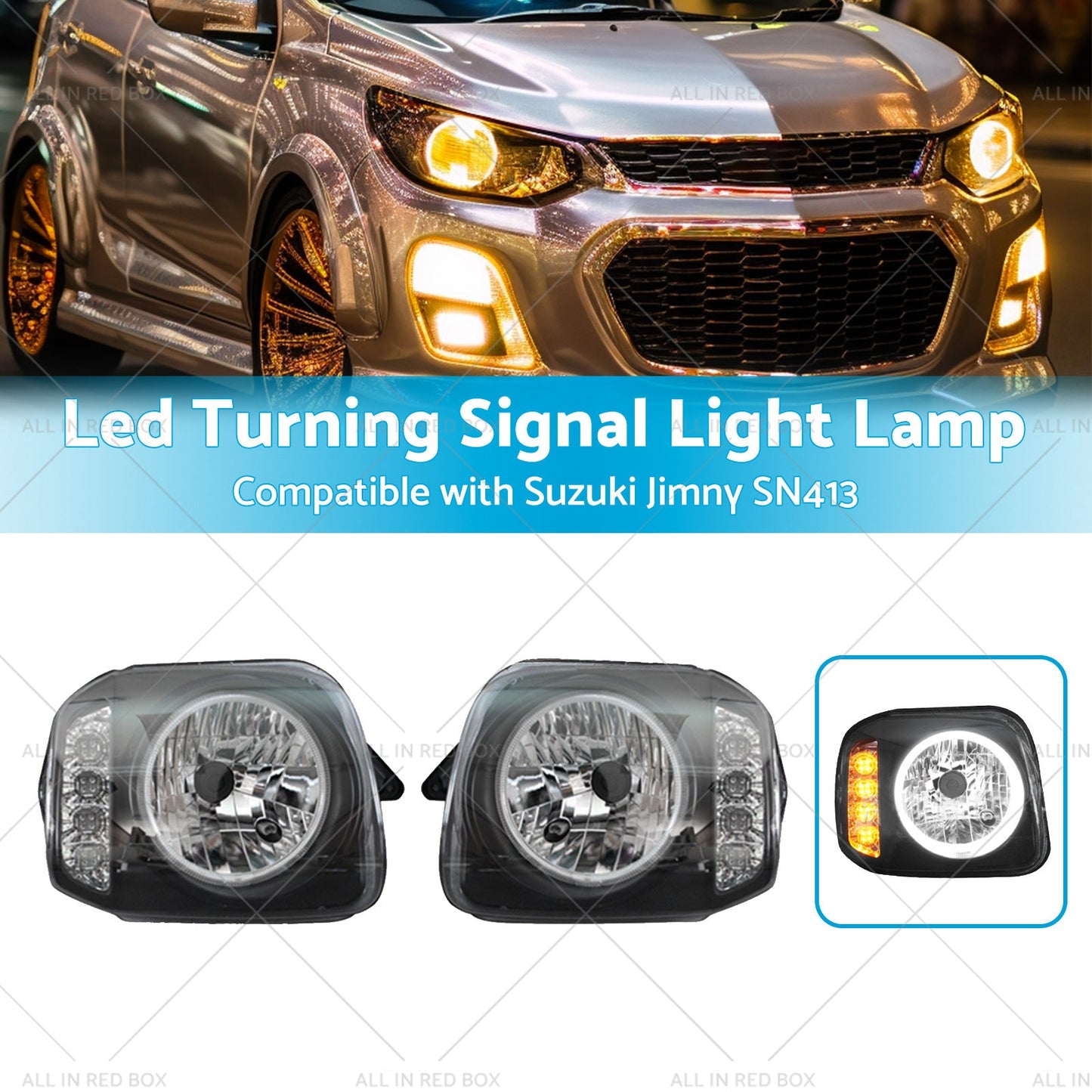 Led Turning Signal Light Lamps  Angel Eyes  Suitablefor Suzuki Jimny SN413 98-17-2