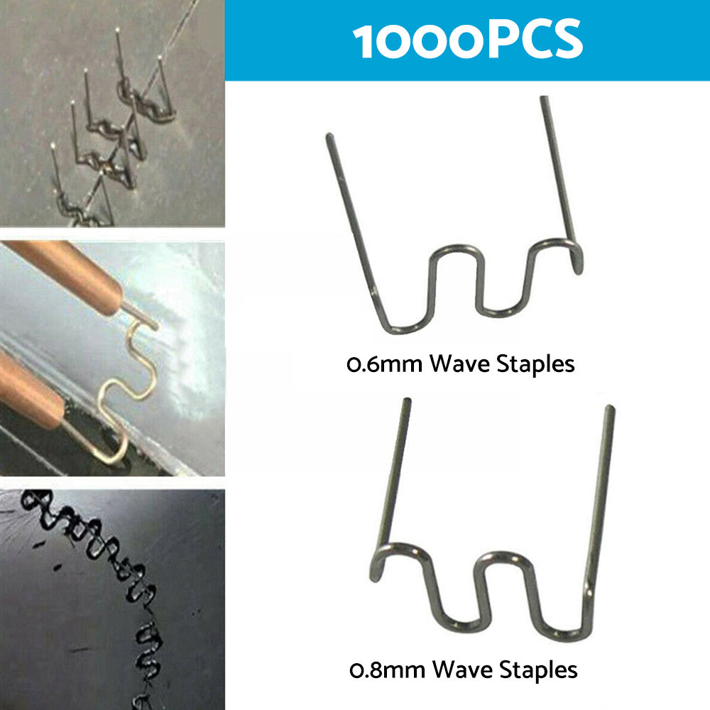 1000PCS Hot Staples Plastic Welding Wave Stapler For Car Bumper Repair Tool Kits-4