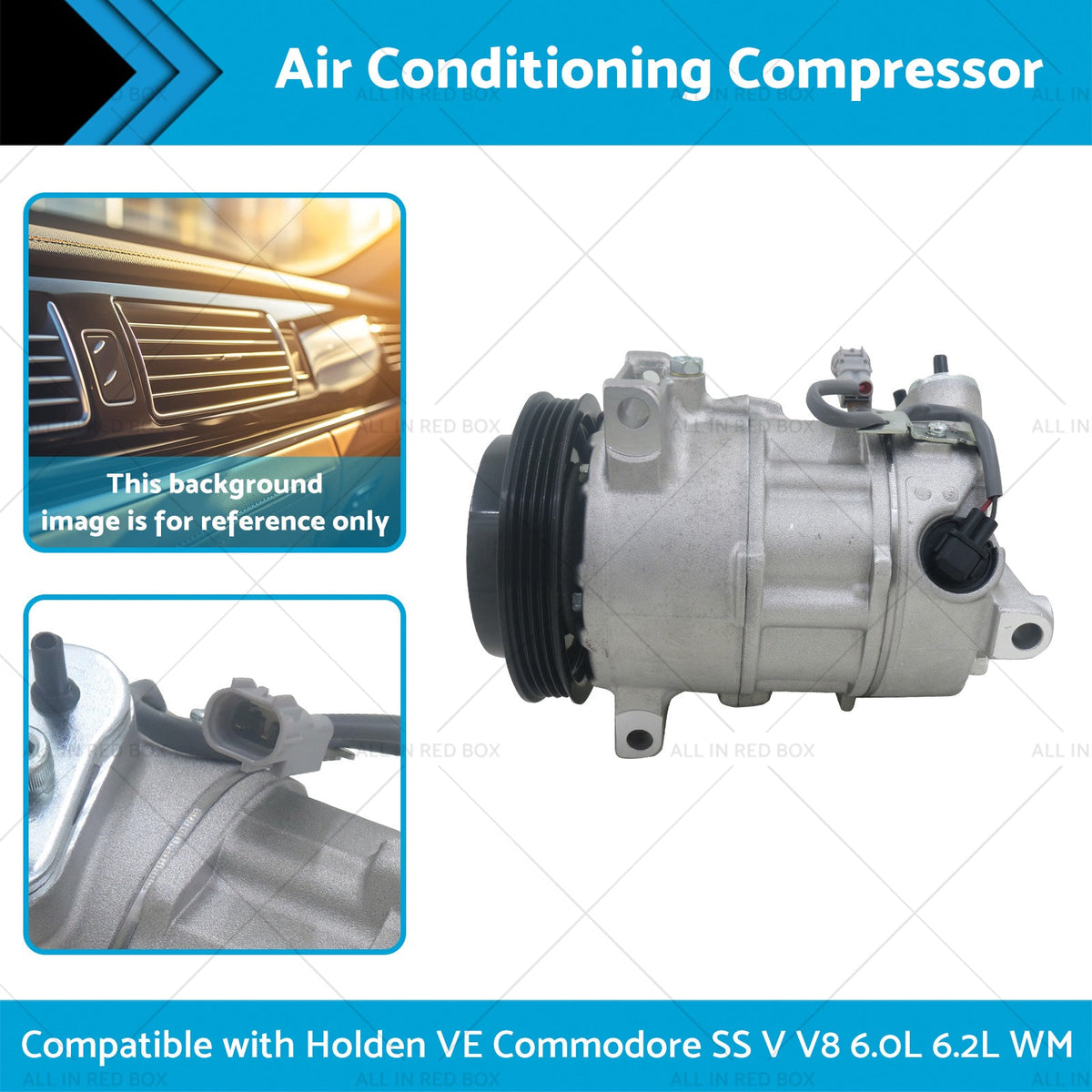 Air Conditioning Compressor Suitablefor Holden VE Commodore SS V V8 6. 0L 6. 2L WM-1