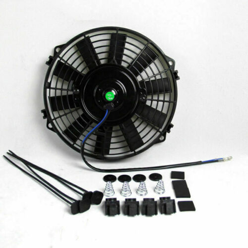 9 inch 12V Volt Electric Radiator Cooling Thermal Thermo Fan  Mounting Kits-1