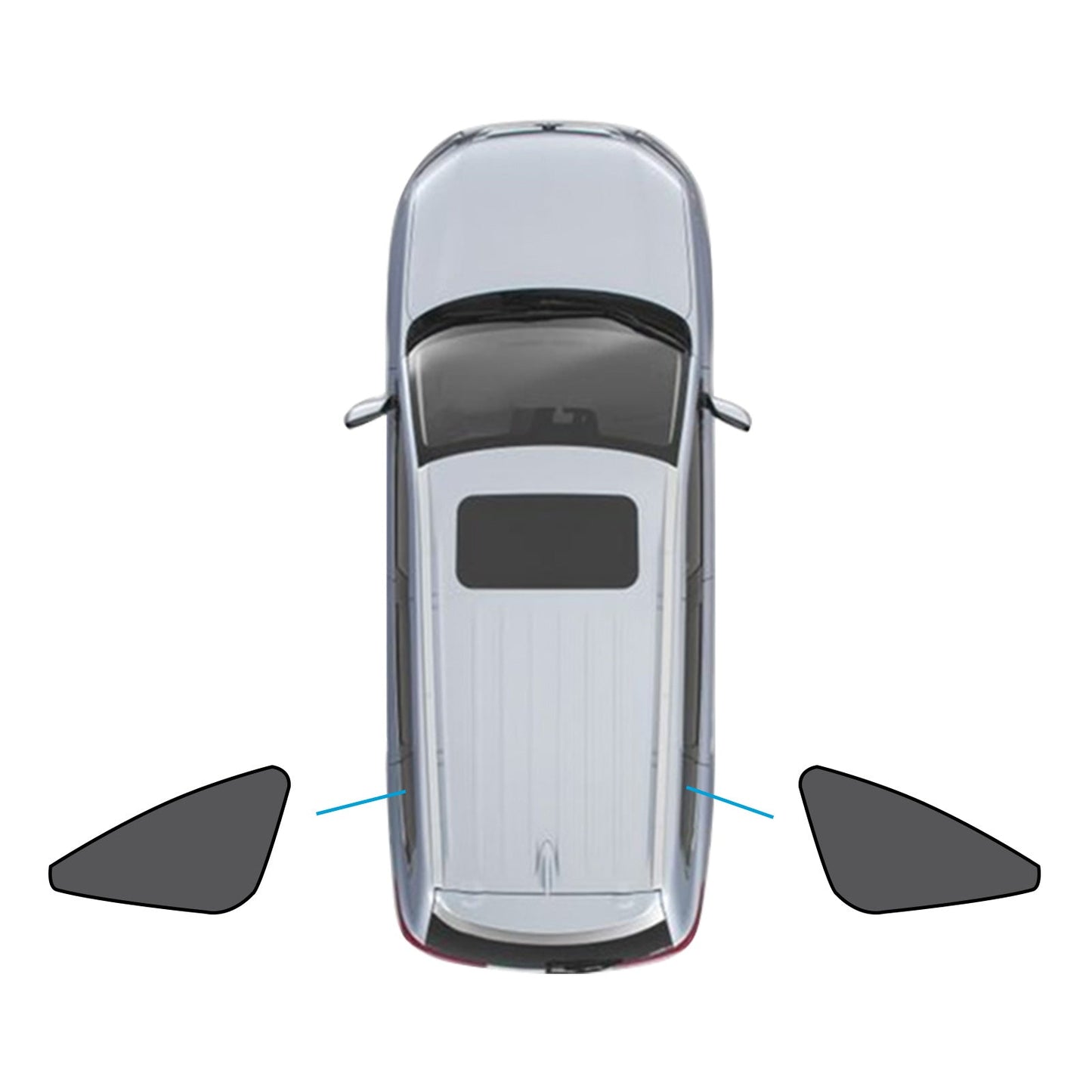 Car Window Magnetic Mesh Sun Blind Shades Suitable For Lexus NX Series 2022-2024-3