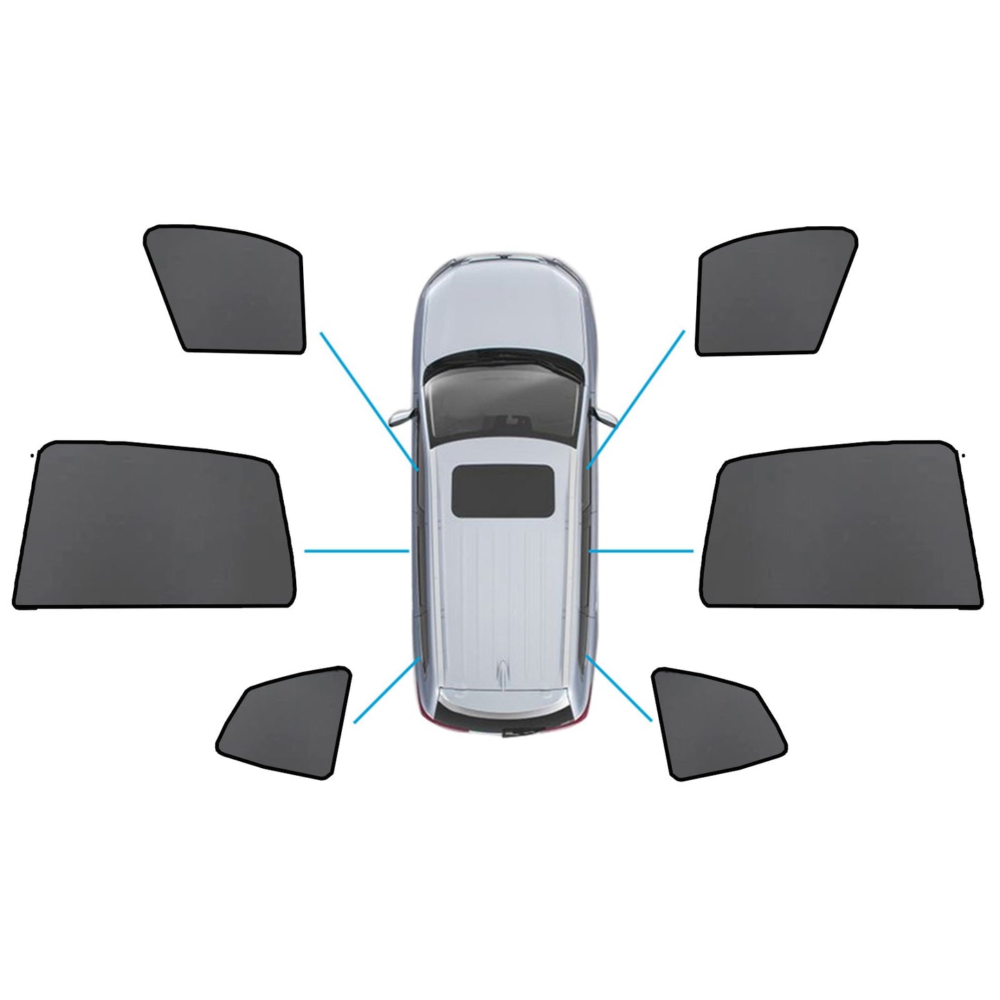 Car Window Sun Shades Magnetic Mesh Sun Blind Front & Rear Suitable For BMW X3 F97 2017-On-5