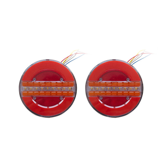 2x LED Tail Lights Stop Indicator Reverse Lamps Suitable For Trailer Truck Ute-0
