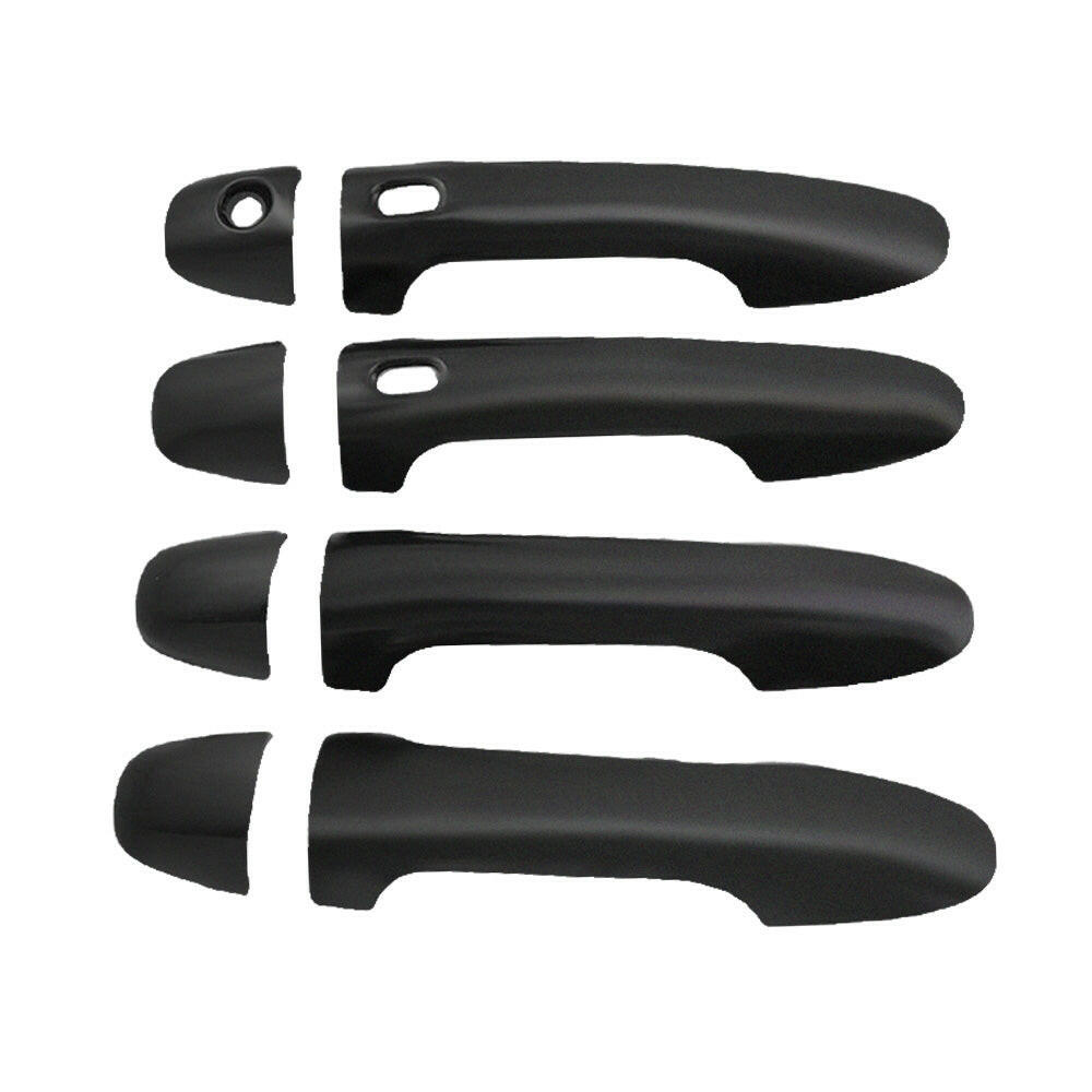 4x Door Handle Covers Matte Black Suitable For Toyota Hilux N80 2015-2021-0