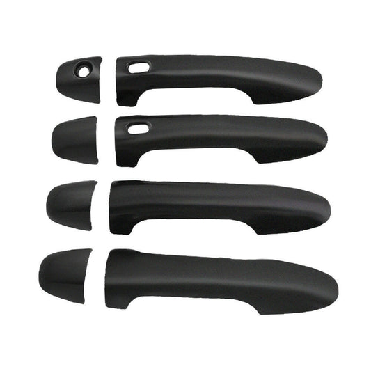 4x Door Handle Covers Matte Black Suitable For Toyota Hilux N80 2015-2021-0
