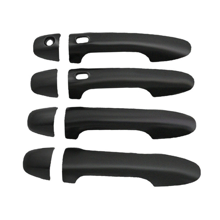 4x Door Handle Covers Matte Black Suitable For Toyota Hilux N80 2015-2021-0