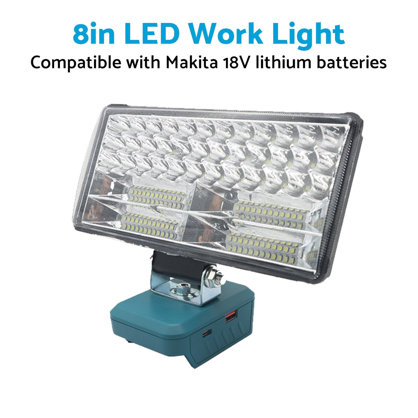 8in LED Work Light Suitable For Makita 18V Li-Ion Battery Workshop Flashlight-1