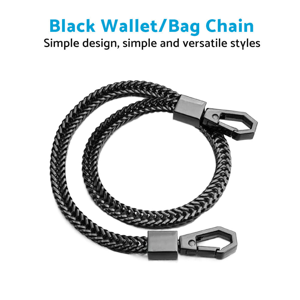 NEW Alloy Black Link Biker Trucker Punk Wallet Chain 16inch 40cm Long-1