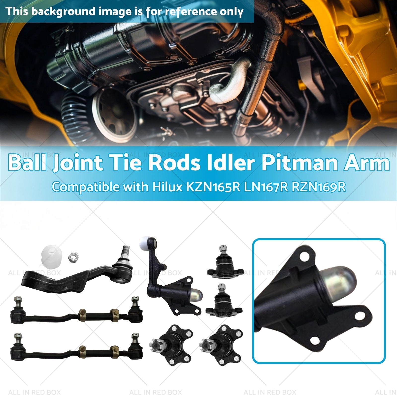 Ball Joint Tie Rods Idler Pitman Arm Suitable for Hilux LN167R RZN169R KZN165R - Frazy's Auto Parts