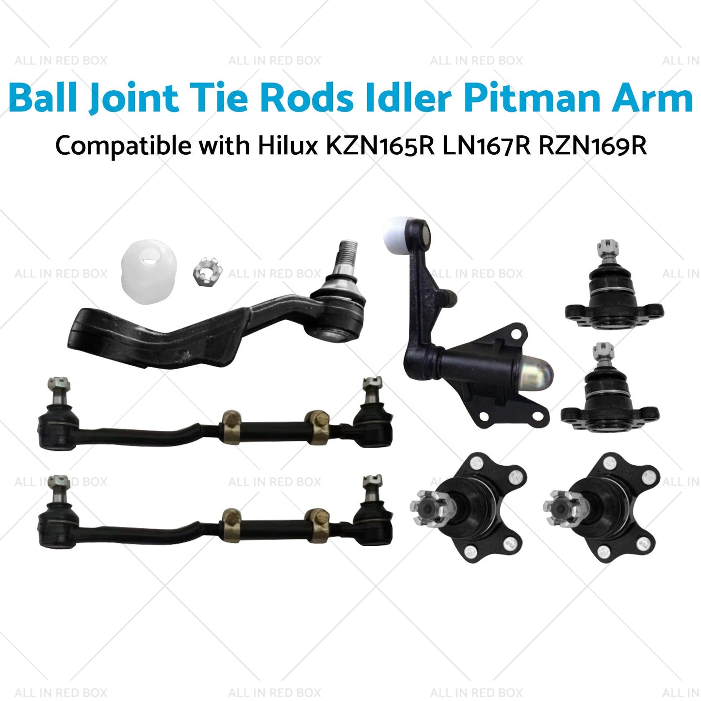 Ball Joint Tie Rods Idler Pitman Arm Suitable for Hilux LN167R RZN169R KZN165R - Frazy's Auto Parts
