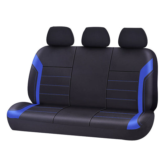 Universal Rear Seat Covers 06/08H Neoprene Black Blue Suitable for Cars & Utes-0