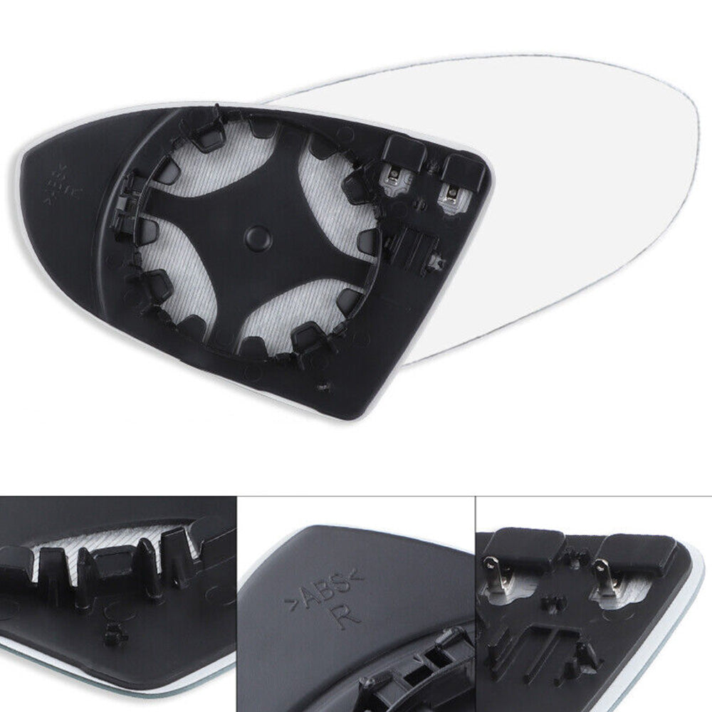 Right Heated Convex Mirror Glass with Base Suitable For VW Golf MK7 / MK7.5 2013-2018-2