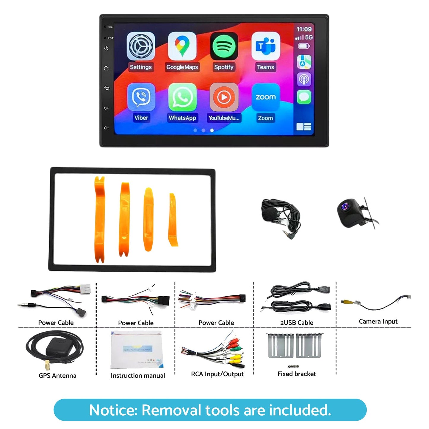 In-Dash Head Units Android Car Stereo 7'' Suitable For Nissan Navara D40 2007-15-0