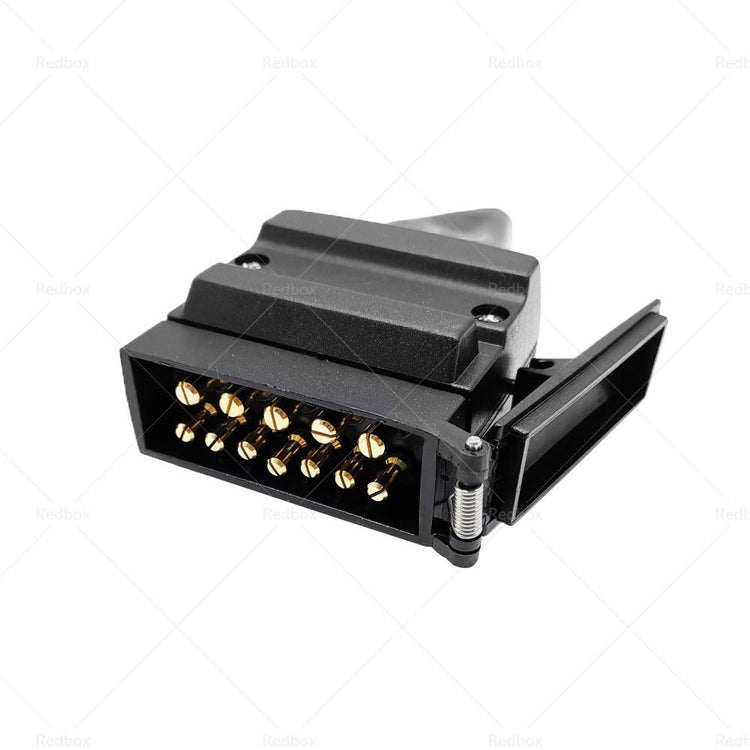Pair 12 Pin Plug and Socket Connectors Suitable For Trailer Camper Caravan 4WD-3