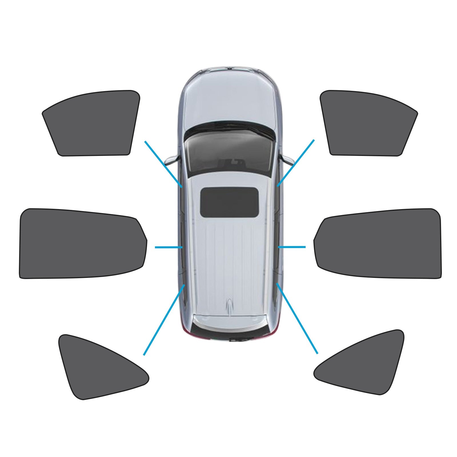 Magnetic Window Mesh Sun Blind Shade Suitable For MG ZS / ZST / ZS EV 2018-2023-0