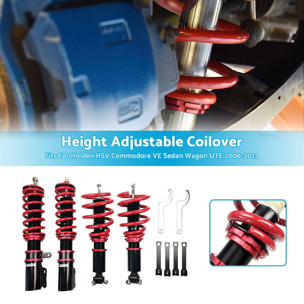 Adjustable Height Coilover Suspension Shock Suitable for Holden VE Commodore Sedan Wagon-2