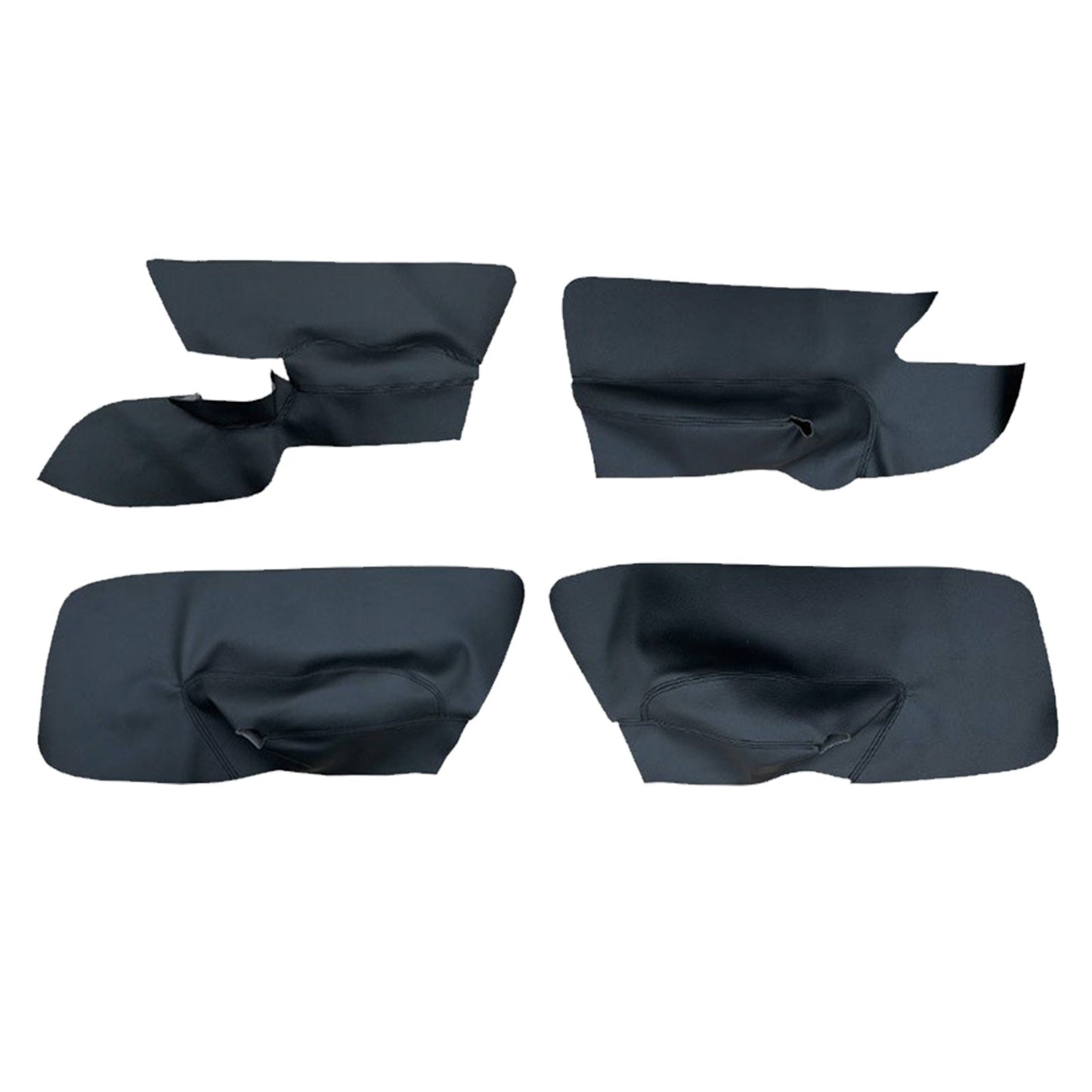 4x Black Leather LH RH Door Armrest Panel Cover Suitable For VW Jetta Golf MK5-5