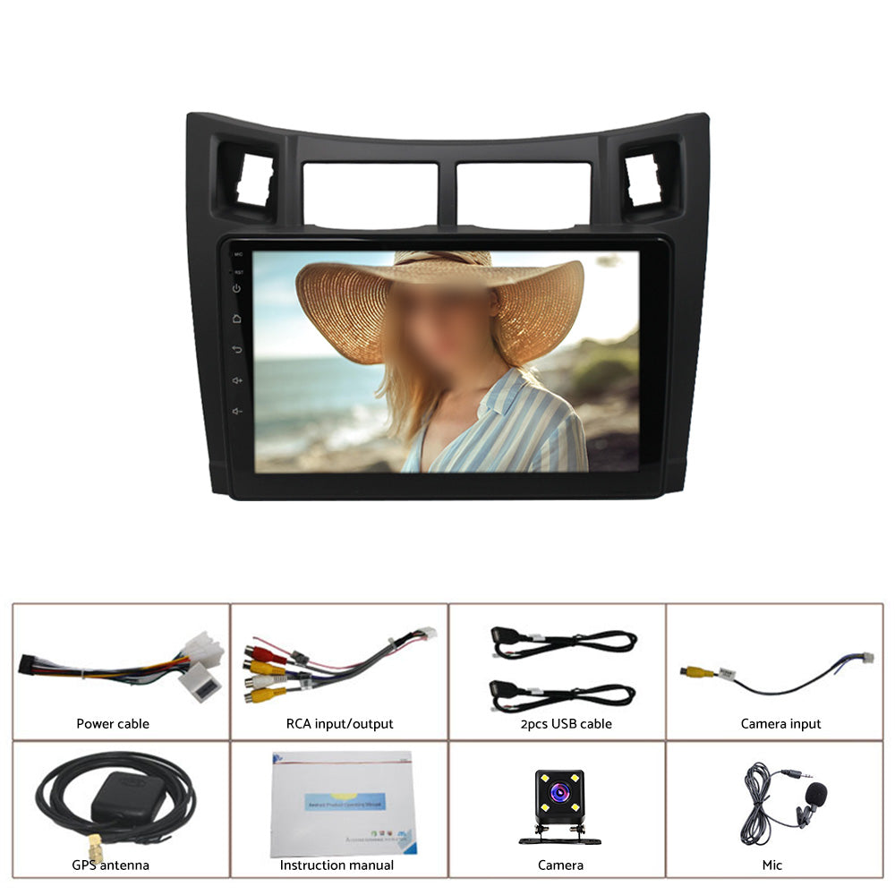 Suitable For Toyota Yaris XP90 05-12 Android 11 Carplay Radio Head Unit GPS Navi-0