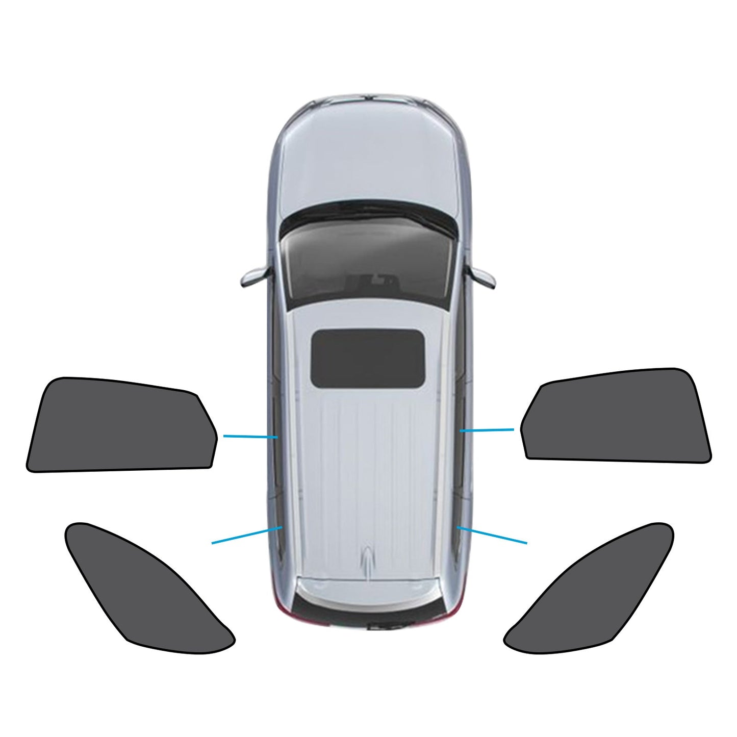 Car Window Magnetic Mesh Sun Blind Shades Suitable for Mazda CX30 CX-30 19-25-2
