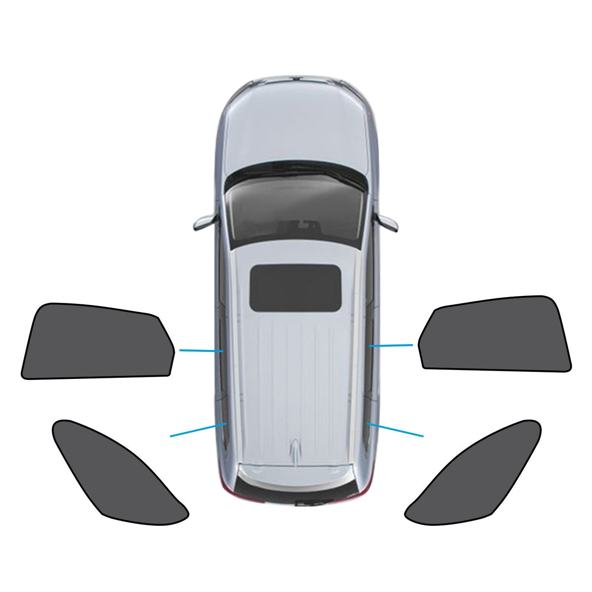 Car Window Magnetic Mesh Sun Blind Shades Suitable for Mazda CX30 CX-30 19-25-3