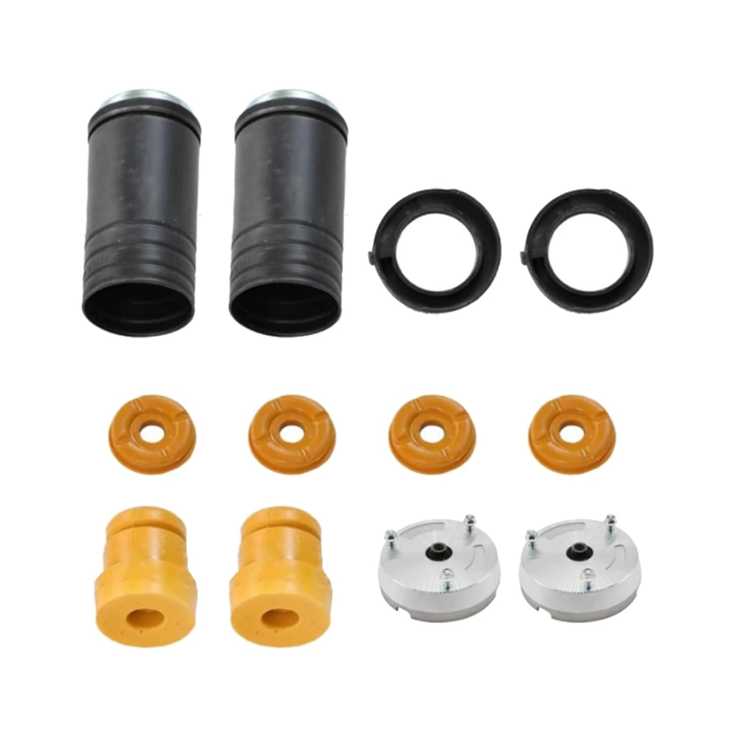 2x Front Strut Mount Tops Bushing&Bump Stop Dust Cover Suitable For BMW X5 E70-1
