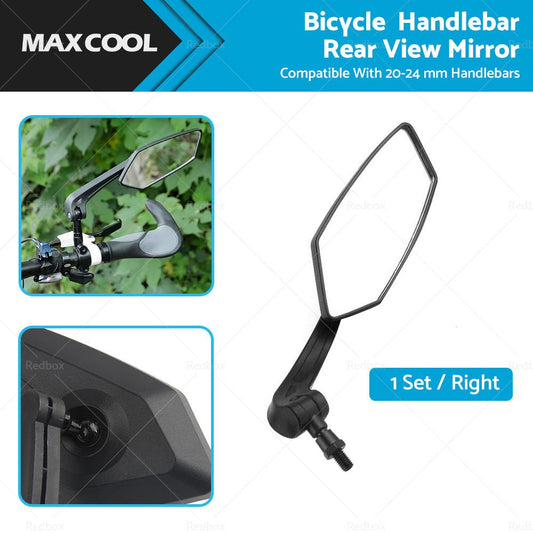 Bicycle Handlebar Rearview Mirrors Rectangle Back Mirror Suitable For Bike & Cycle - Frazy's Auto Parts