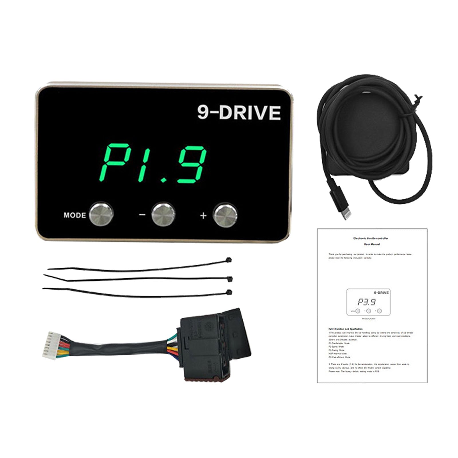 Black EVC Throttle Controller Kit Suitable For Jeep Grand Cherokee WK2 2011 - 2021 - Frazy's Auto Parts
