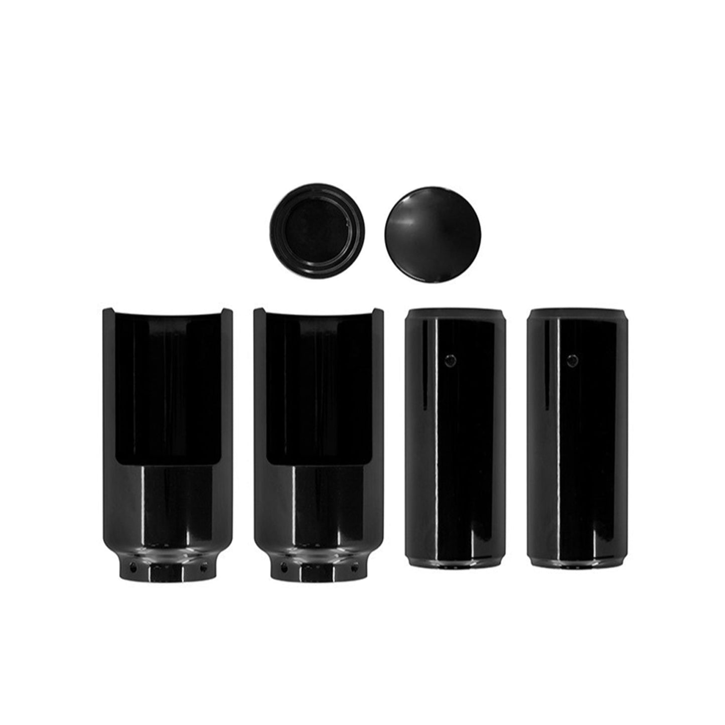 Black Fork Cover Set For Harley Softail M8 Street Bob 2018 - 2022 Full - Frazy's Auto Parts