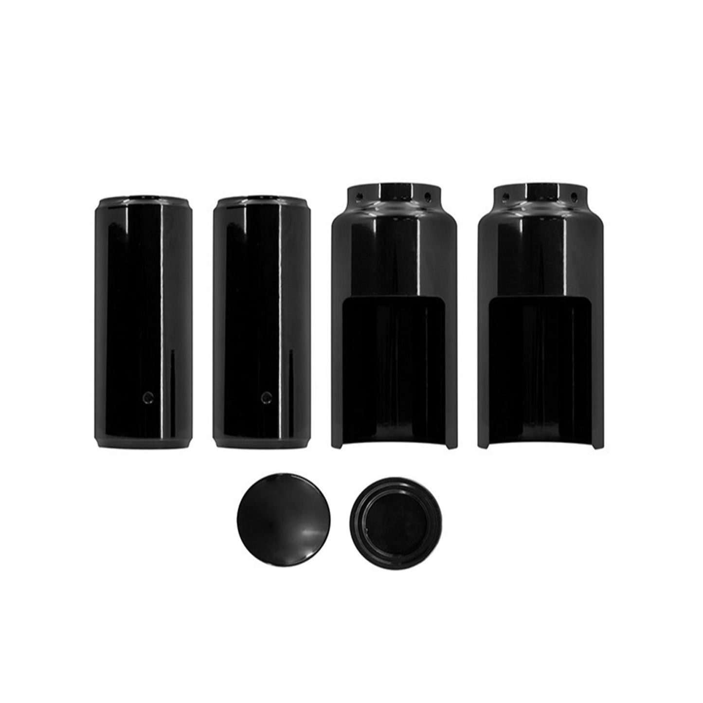 Black Fork Cover Set For Harley Softail M8 Street Bob 2018 - 2022 Full - Frazy's Auto Parts