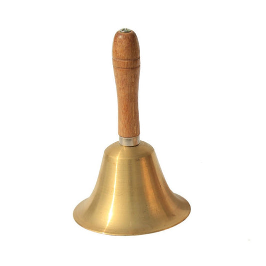 Brass Hand Bell Loud Call Bell Handbell Desk Ringbell for Wedding Festival - Frazy's Auto Parts