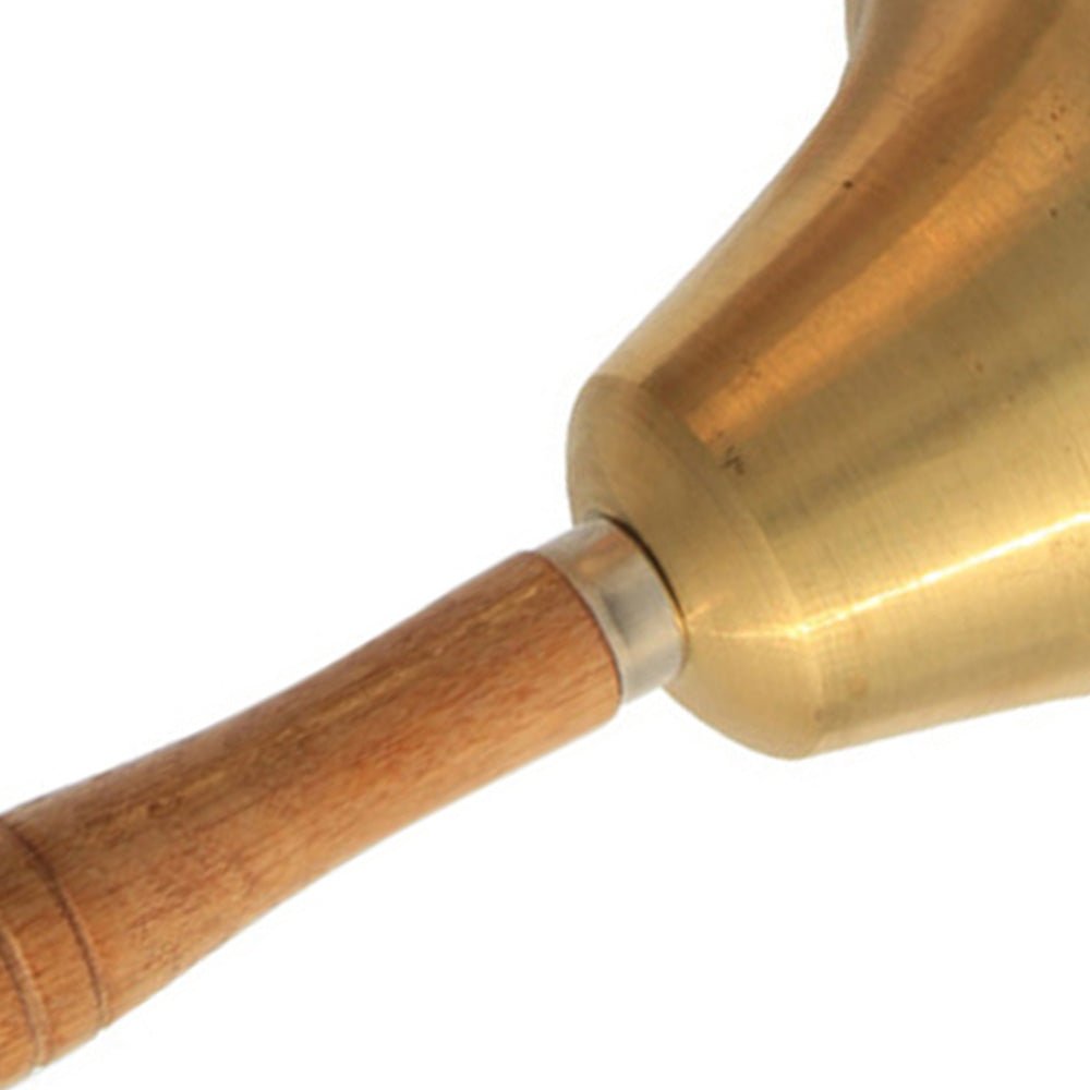 Brass Hand Bell Loud Call Bell Handbell Desk Ringbell for Wedding Festival - Frazy's Auto Parts