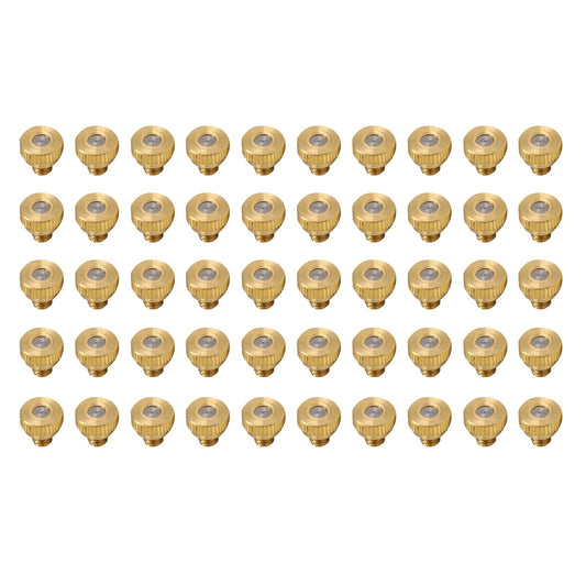 Brass Misting Nozzles Kit 0.016 Inch 10 - 24 For Cooling System Water Mister Sprinkle - Frazy's Auto Parts