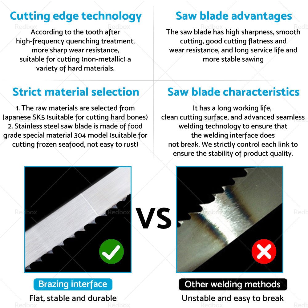Butcher Meat Cutting Bnad Saw Bandsaw Blade 2085mm*16mm*0. 56mm*4T - Frazy's Auto Parts