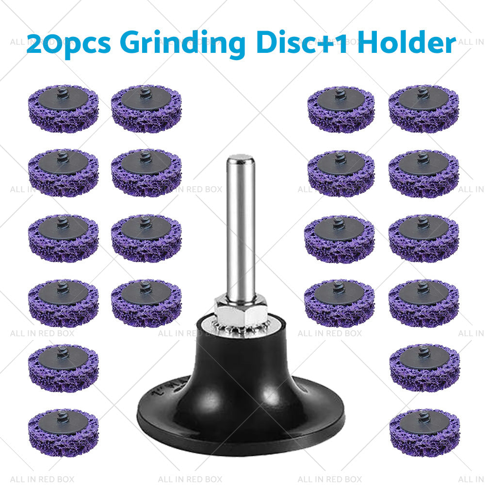 10/20/30x 50mm Poly Strip Disc Wheel Suitable For Angle Grinder Paint & Rust Removal-6