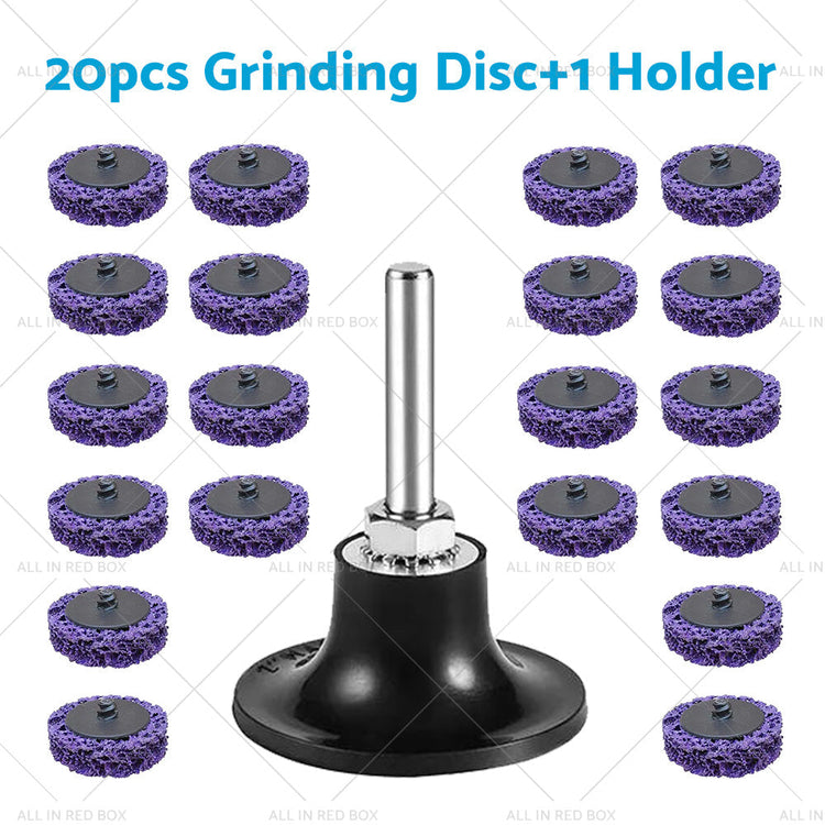 10/20/30x 50mm Poly Strip Disc Wheel Suitable For Angle Grinder Paint & Rust Removal-6